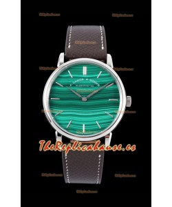 A.Lange & Sohne Saxonia Thin Reloj Réplica Suizo Caja de acero Dial verde