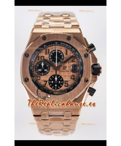 Audemars Piguet Royal Oak Offshore Oro Rosado BRICK Dial Reloj Réplica Super Clone 1:1 - Acero 904L