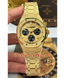 Reloj Audemars Piguet Royal Oak Cronógrafo 26240BA Oro Amarillo Esmerilado, Super Clon