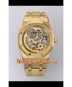 Reloj Audemars Piguet Super Clone Royal Oak Jumbo Extrafino con Caja Oro Amarillo