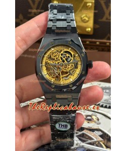 Reloj Audemars Piguet Royal Oak Super Clone Edición Cerámica Negra Esqueletizada