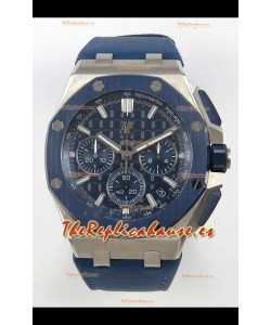 Reloj Audemars Piguet Super Clone Royal Oak Offshore Caja Acero con Dial Azul