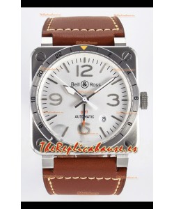 Bell & Ross BR03-93 GMT Edition Dial Blanco Reloj Réplica Espejo 1:1 