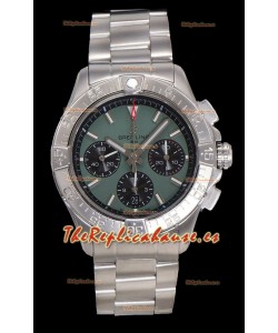 Reloj Breitling Super Clone Avenger B01 Cronógrafo Dial Verde 