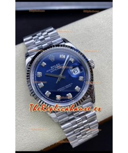 Rolex Datejust 126234 36MM Réplica Suiza en Acero 904L Dial Azul Réplica a Espejo 1:1