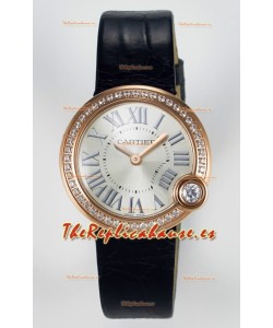 Ballon Blanc De Cartier Reloj Super Clone 30MM en Caja Oro Rosado