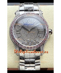 Chopard Happy Sport Super Clone Reloj Automático 36MM en Caja Acero Dial Moissanitas