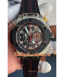 Hublot Big Bang Super Clone Ferrari Edición Titanio con Caja de Cerámica