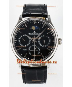 Jaeger LeCoultre Super Clone Master Ultra-Thin Calendario Perpetuo Dial Negro