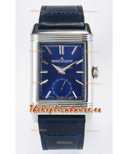 Jaeger-LeCoultre Reverso Super Clone DuoFace Azul/Blanco Reloj Réplica Acero