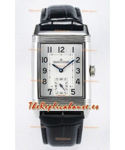 Jaeger-LeCoultre Reverso Super Clone DuoFace Negro/Blanco Reloj Réplica Acero 
