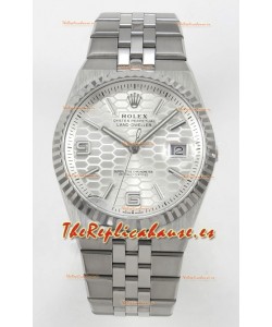 Rolex Land-Dweller 127334 Azul Hielo Diseño Panal Abeja 40MM Reloj Réplica Suizo