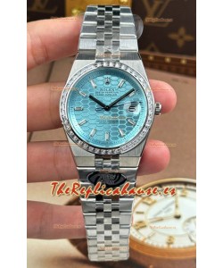 Rolex Land-Dweller 127336 Azul Hielo Diseño Panal Abeja 40MM Reloj Réplica Suizo