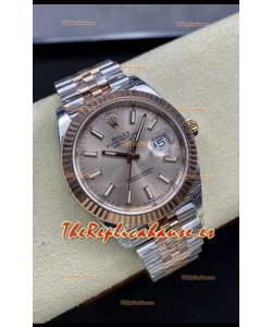 Rolex Datejust 126331 41MM ETA 3235 Reloj Réplica Suizo a Espejo 1:1 en Oro Rosado Acero 904L
