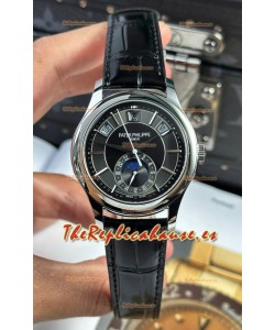 Patek Philippe 5205-001 Complications MoonPhase Reloj Super Clone Dial Gris Oscuro