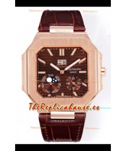 Patek Philippe Cubitus 5822 Caja Oro Rosado Dial Marrón Reloj Réplica Suizo