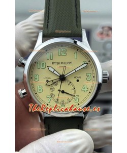 Patek Philippe Complications 5524R Calatrava Reloj Oro Rosado Dial Marrón