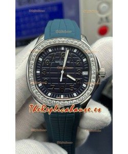 Patek Philippe Complications 5524G Calatrava Travel Time Off-Dial Verde Reloj Réplica