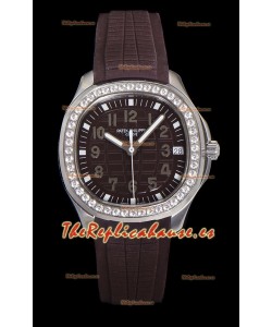 Patek Philippe Super Clone Aquanaut Reloj Acero Inoxidable Dial Marrón 38.5MM