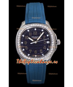 Patek Philippe Super Clone Aquanaut Reloj Acero Inoxidable Dial Azul 38.5MM