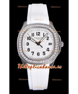 Patek Philippe Super Clone Aquanaut Reloj Acero Inoxidable Dial Blanco 38.5MM