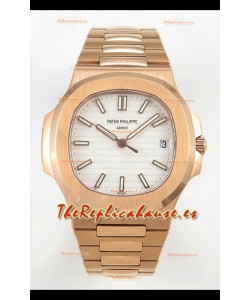 Patek Philippe Super Clone Nautilus 5711/1R-001 in Rose Dial Dorado Blanco