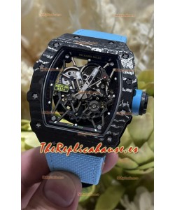 Richard Mille 035-02 Negro NTPT Movimiento Real Vaucher Reloj Súper Réplica
