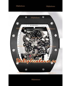 Richard Mille Super Clone RM055 Caja Cerámica con Reloj Genuino Tourbillon
