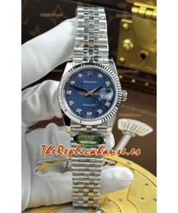 Rolex Datejust Super Clone Ca.3235, Dial Rosa Computadora, Caja de Acero, 36MM