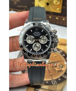 Reloj Rolex Daytona Super Clone 126519LN Dial Negro Movimiento Movimiento Cal.4131 - Acero 904L