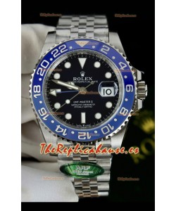 Reloj Rolex GMT Masters Super Clone Custom Bisel de Cerámica Dial Negro