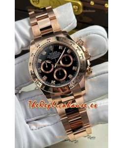 Rolex Daytona Super Clone REF.126505 Cal 4131 1:1 Reloj Réplica Suizo - Acero 904L Rose Gold