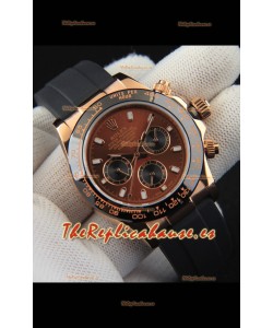 Rolex Daytona Movimiento Japonés Caja de Oro Reloj Réplica en Dial Marrón 