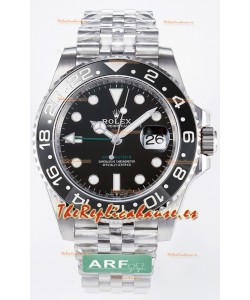 Rolex GMT Masters II Super Clone 126710GRNR "Bruce Wayne" Correa Jubilee Acero 904L Reloj Réplica Suizo