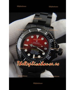 Rolex Sea Dweller Movimiento Japonés Reloj Réplica Dial Rojo 44MM