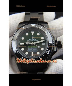 Rolex Sea Dweller Movimiento Japonés Reloj Réplica Dial Verde 44MM