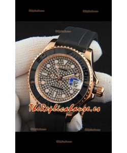Rolex Yachtmaster Oro Everose Japonés Reloj Réplica- 40MM