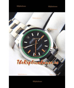 Rolex Milgauss Movimiento Japonés Reloj Réplica en Dial Negro 