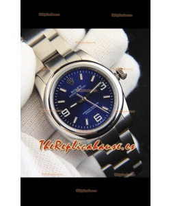 Rolex Oyster Perpetual Movimiento Japonés Reloj Réplica36MM - Dial Azul