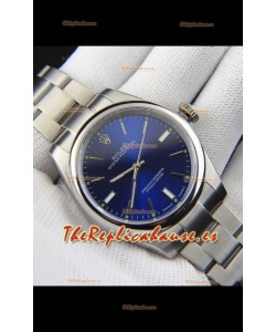 Rolex Oyster Perpetual Movimiento Japonés Reloj Réplica39MM - Dial Azul