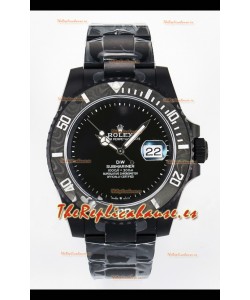 Reloj Rolex Submariner DiW con Caja de Acero y Bisel de Fibra de Carbono Recubierto de DLC