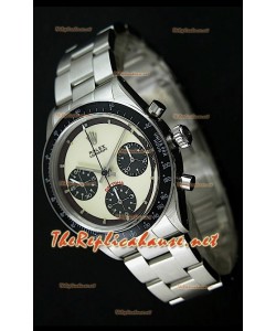 Reloj Rolex Cosmograph Daytona 6265 Vintage Esfera blanca Bisel negro