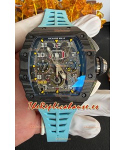 Reloj Richard Mille RM11-03 Superclon con caja de carbono negro y TPT