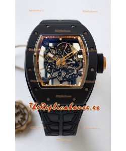 Reloj Richard Mille RM055 MVMNT con volante de inercia variable con bisel interior de cerámica negra y oro rosa, superclon
