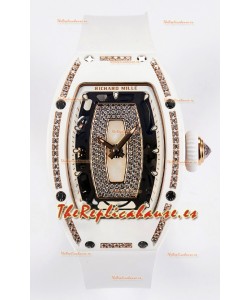 Reloj Richard Mille RM007 automático de cerámica blanca Superclon
