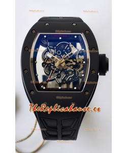 Reloj Richard Mille RM055 MVMNT con volante de inercia variable de cerámica negra con bisel interior negro, superclon