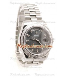 Rolex Réplica Day Date Silver Reloj Suizo