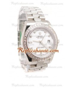 Rolex Réplica Day Date Silver Reloj Suizo
