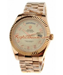 Rolex Réplica Day Date Oro Rosa Reloj Suizo