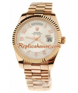 Rolex Réplica Day Date Oro Rosa Reloj Suizo